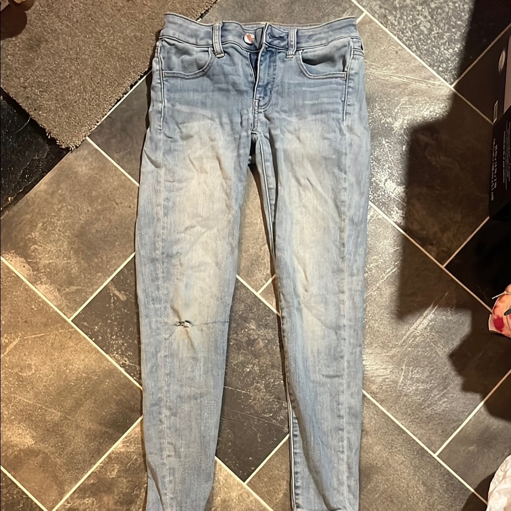Women's Light Blue American eagle Jeans